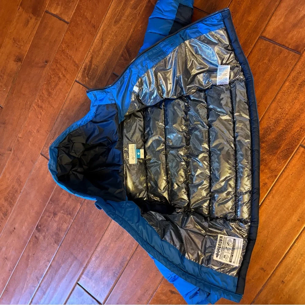 Columbia Blue and Black Kids Puffer Jacket - Picture 2 of 5